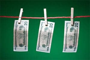 money-on-clothesline