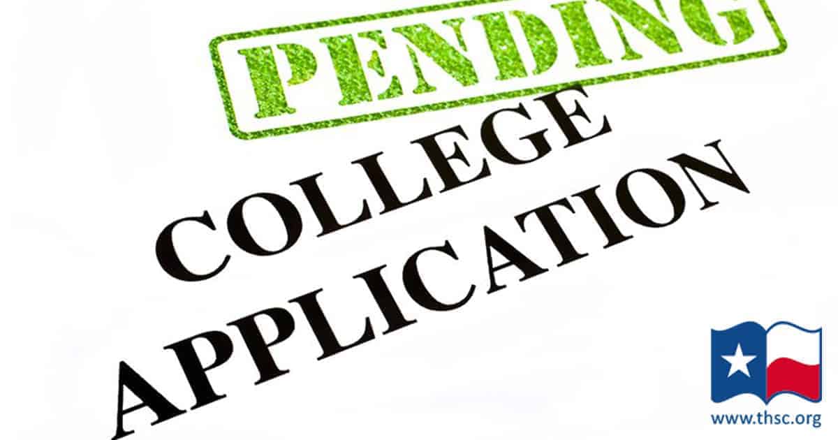 Texas Home School Interventions — THSC Intervenes for Second College Applicant