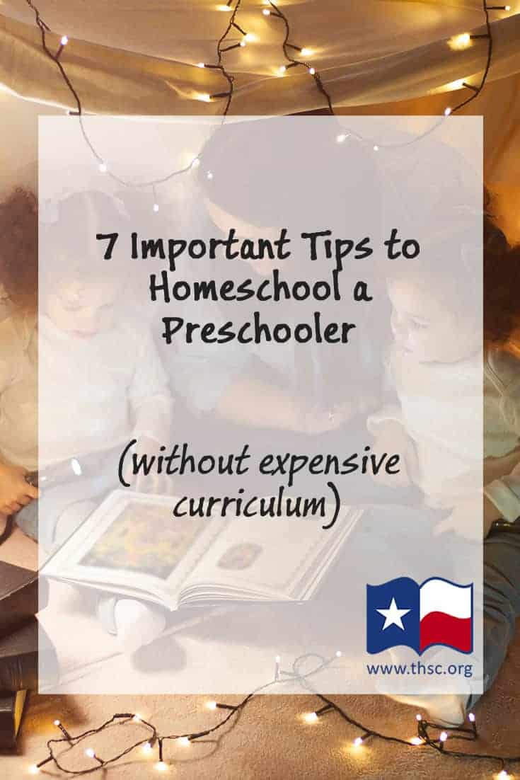 7 Important Tips to Homeschool a Preschooler (without expensive curriculum)