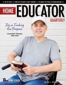 Fall 2018 Home Educator Cover