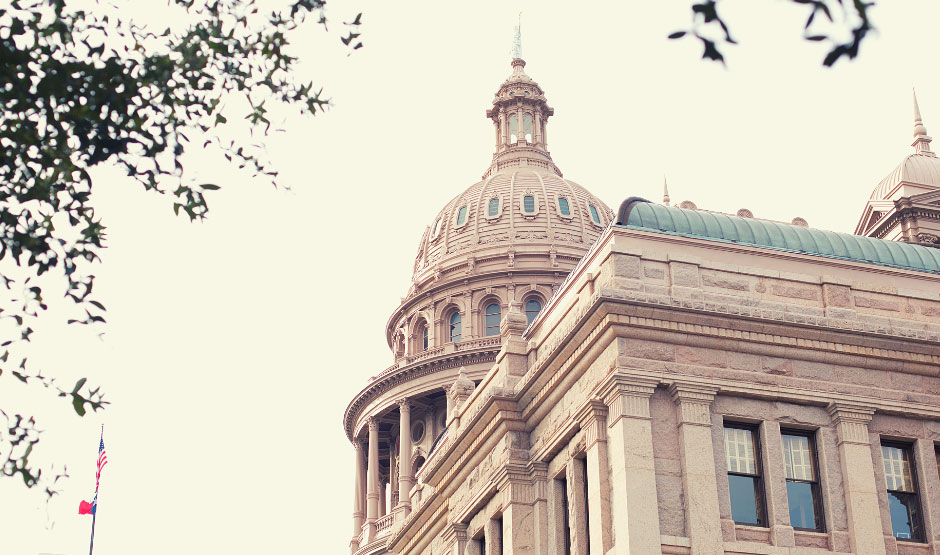 Texas Capitol building sideview