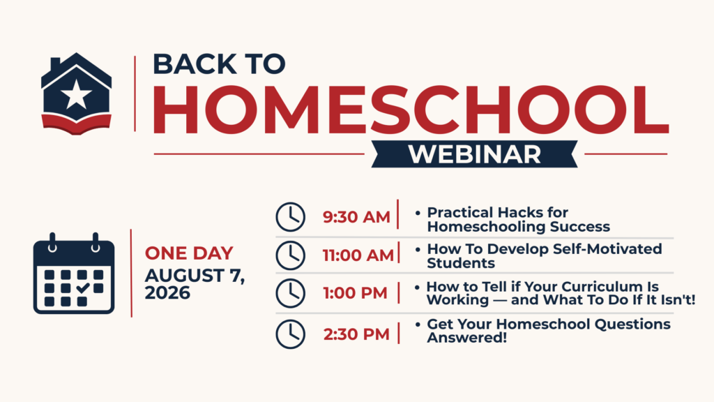 Image: Back to Homeschool Webinar topics